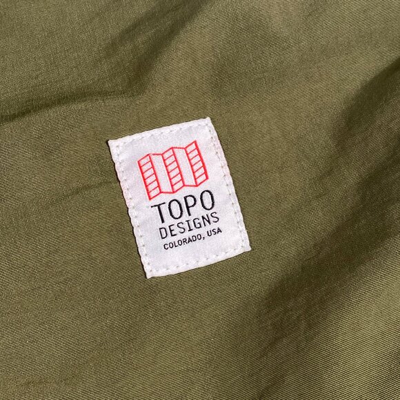 Topo Designs Belted Mountains Shorts Size XL 36x7 Green - Picture 8 of 10